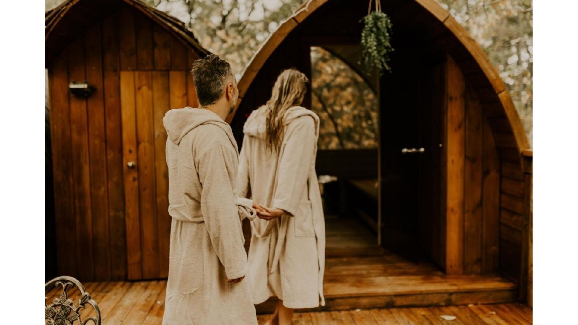 Passer du spa au sauna et du sauna au nid